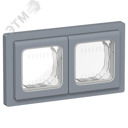 Изображение товара FLITE Рамка 2-местная IP55 Рпро-2-55-ФлМ маренго IEK (шт)