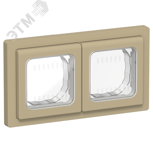 Изображение товара FLITE Рамка 2-местная IP55 Рпро-2-55-ФлХ хаки IEK (шт)