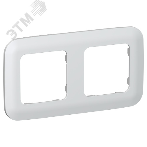 FLITE ARTISTIC Рамка 2-местная РУ-2-А-ФлЖ жемчуг IEK - фото 1