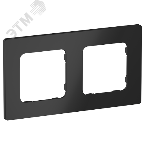 Изображение товара FLITE CLASSIC Рамка 2-местная РУ-2-К-ФлЧ черный IEK (шт)