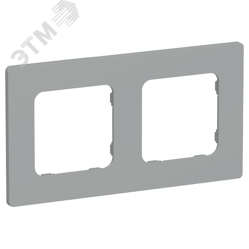 FLITE CLASSIC Рамка 2-местная РУ-2-К-ФлС серый IEK - фото 1