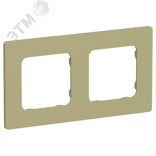 FLITE CLASSIC Рамка 2-местная РУ-2-К-ФлО оливковый IEK - фото 1