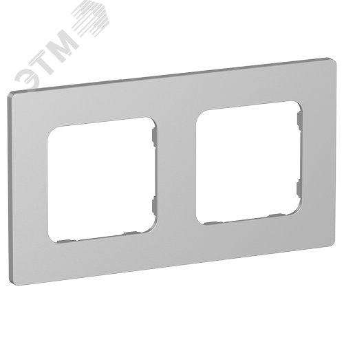 FLITE CLASSIC Рамка 2-местная РУ-2-К-ФлА алюминий IEK - фото 1