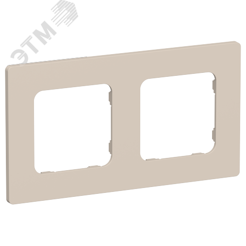 Изображение товара FLITE CLASSIC Рамка 2-местная РУ-2-К-ФлЛ льняной IEK (шт)