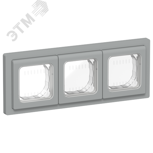 Изображение товара FLITE Рамка 3-местная IP55 Рпро-3-55-ФлС серый IEK (шт)