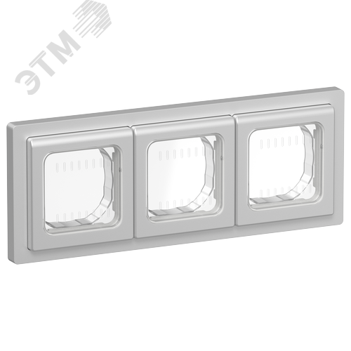 Изображение товара FLITE Рамка 3-местная IP55 Рпро-3-55-ФлА алюминий IEK (шт)