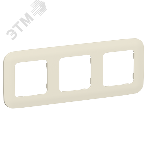 Изображение товара FLITE ARTISTIC Рамка 3-местная РУ-3-А-ФлСл сливочный IEK (шт)