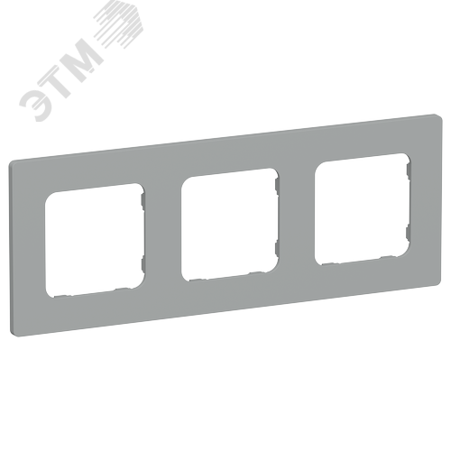 Изображение товара FLITE CLASSIC Рамка 3-местная РУ-3-К-ФлС серый IEK (шт)