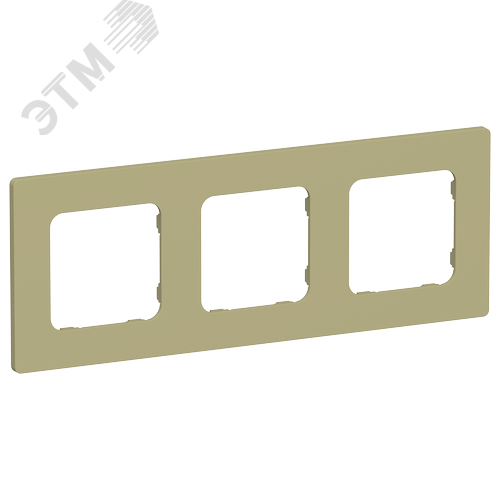 Изображение товара FLITE CLASSIC Рамка 3-местная РУ-3-К-ФлО оливковый IEK (шт)