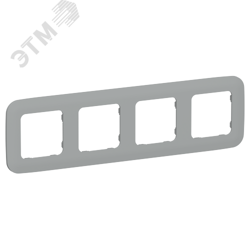 Изображение товара FLITE ARTISTIC Рамка 4-местная РУ-4-А-ФлС серый IEK (шт)