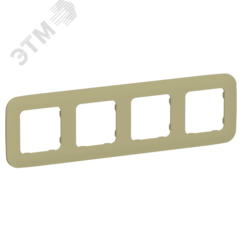 Изображение товара FLITE ARTISTIC Рамка 4-местная РУ-4-А-ФлО оливковый IEK (шт)