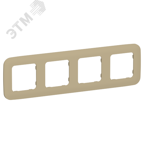 Изображение товара FLITE ARTISTIC Рамка 4-местная РУ-4-А-ФлХ хаки IEK (шт)