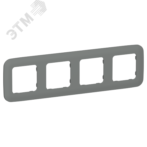 Изображение товара FLITE ARTISTIC Рамка 4-местная РУ-4-А-ФлМА мокрый асфальт IEK (шт)