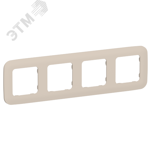 Изображение товара FLITE ARTISTIC Рамка 4-местная РУ-4-А-ФлЛ льняной IEK (шт)