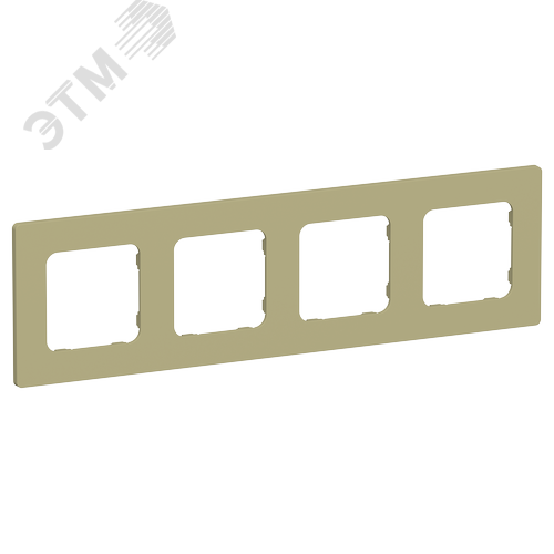 Изображение товара FLITE CLASSIC Рамка 4-местная РУ-4-К-ФлО оливковый IEK (шт)