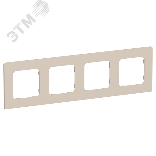 Изображение товара FLITE CLASSIC Рамка 4-местная РУ-4-К-ФлЛ льняной IEK (шт)