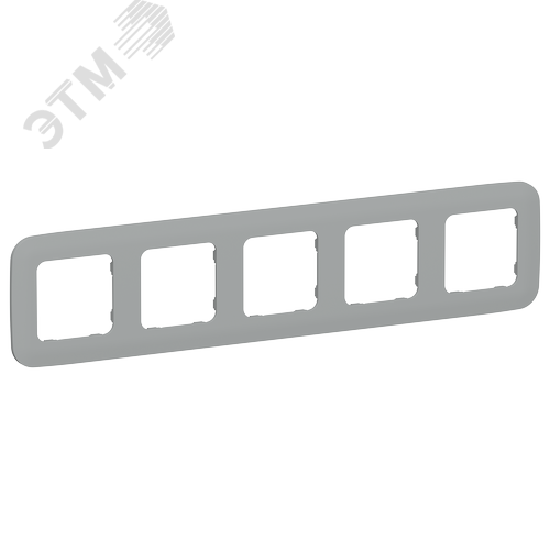 Изображение товара FLITE ARTISTIC Рамка 5-местная РУ-5-А-ФлС серый IEK (шт)