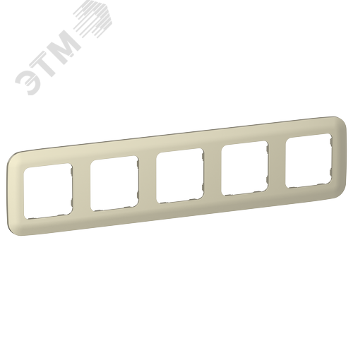 Изображение товара FLITE ARTISTIC Рамка 5-местная РУ-5-А-ФлШ шампань IEK (шт)