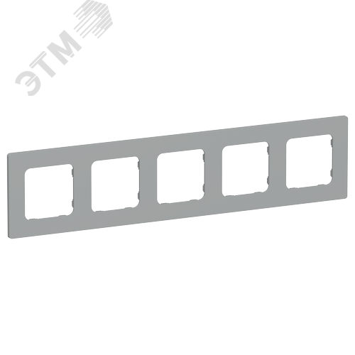 Изображение товара FLITE CLASSIC Рамка 5-местная РУ-5-К-ФлС серый IEK (шт)