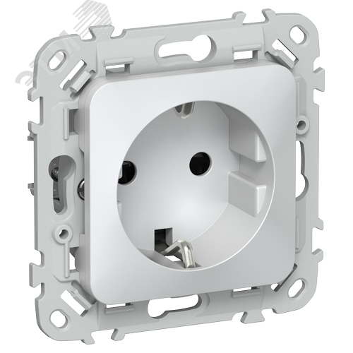 Изображение товара FLITE Розетка с заземлением с защитными шторками безвинтовое крепление 16А РСш11-1-ФлЖ жемчуг IEK (шт)