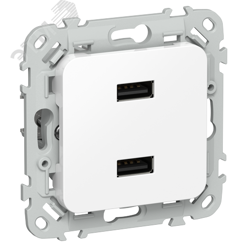 Изображение товара FLITE Розетка USB A+A 3,1А РЮ-2-ФлБ белый IEK (шт)