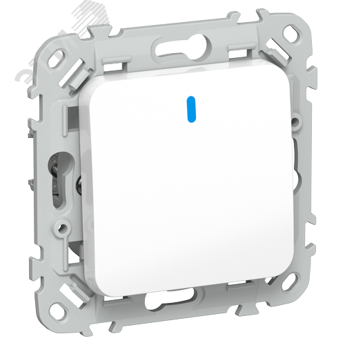 Изображение товара FLITE Выключатель 1-клавишный с индикацией 10А ВС11-1-1-ФлБ белый IEK (шт)