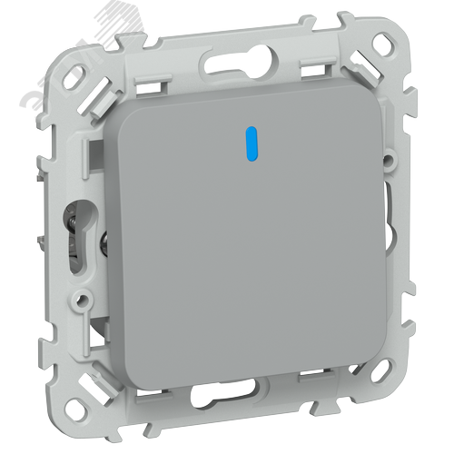 Изображение товара FLITE Выключатель 1-клавишный с индикацией 10А ВС11-1-1-ФлС серый IEK (шт)