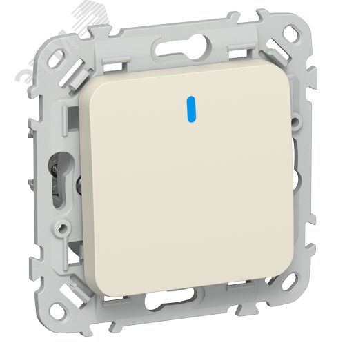 Изображение товара FLITE Выключатель 1-клавишный с индикацией 10А ВС11-1-1-ФлСл сливочный IEK (шт)