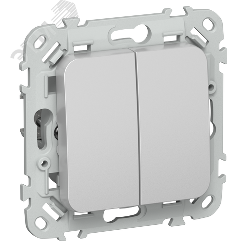 Изображение товара FLITE Выключатель жалюзи 10А ВЖ52-2-0-ФлА алюминий IEK (шт)