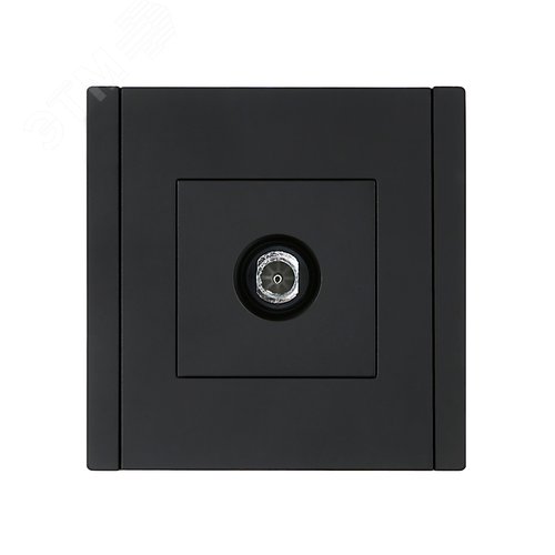 FORTE&PIANO Розетка TV оконечная FP128 черный IEK - фото 2