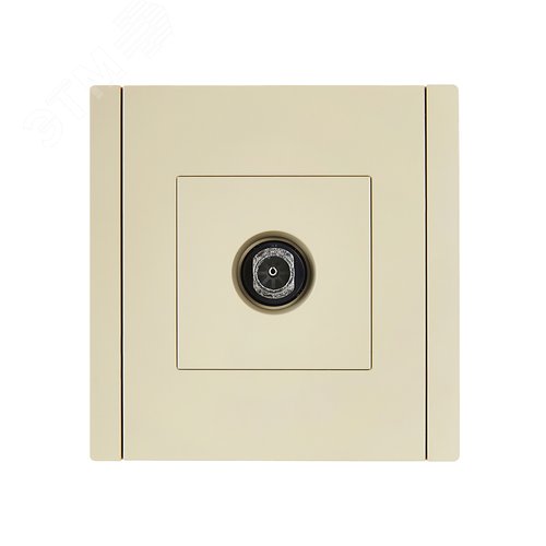 FORTE&PIANO Розетка TV оконечная FP428 ваниль IEK - фото 2