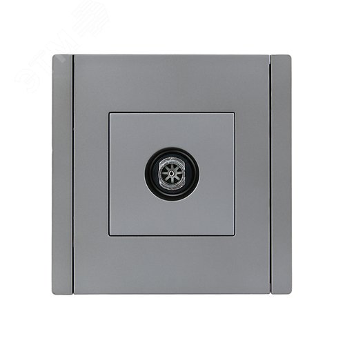 FORTE&PIANO Розетка TV оконечная FP528 сталь IEK - фото 2