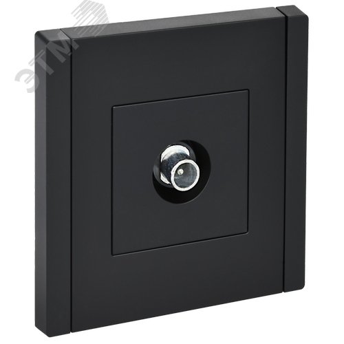 FORTE&PIANO Розетка TV проходная FP129 черный IEK - фото 1