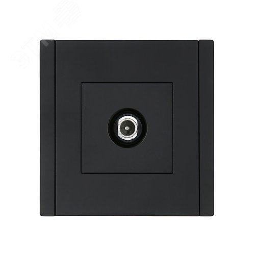 FORTE&PIANO Розетка TV проходная FP129 черный IEK - фото 2