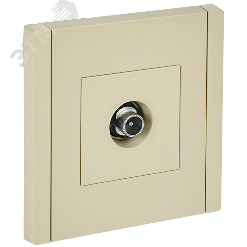 FORTE&PIANO Розетка TV проходная FP429 ваниль IEK - фото 1