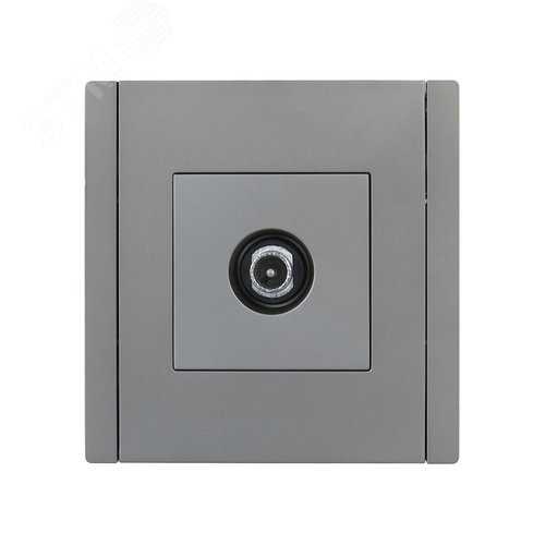 FORTE&PIANO Розетка TV проходная FP529 сталь IEK - фото 2