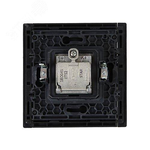 FORTE&PIANO Розетка двойная TV+SAT FP138 черный IEK - фото 3