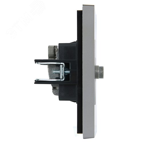 FORTE&PIANO Розетка двойная TV+SAT FP538 сталь IEK - фото 4