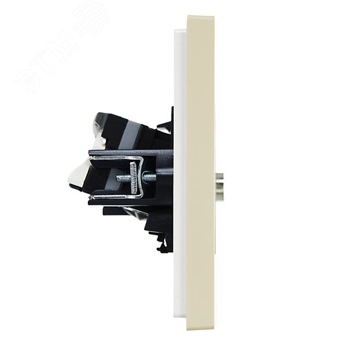 FORTE&PIANO Розетка двойная TV+RJ45 кат.5E FP436 ваниль IEK - фото 4