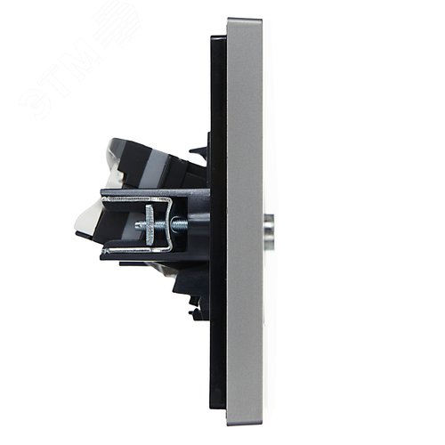 FORTE&PIANO Розетка двойная TV+RJ45 кат.5E FP536 сталь IEK - фото 4