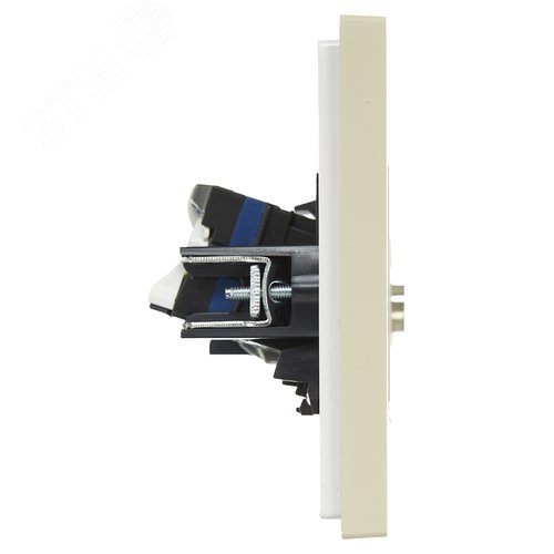 FORTE&PIANO Розетка двойная TV+RJ45 кат.6 FP437 ваниль IEK - фото 4