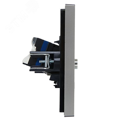 FORTE&PIANO Розетка двойная TV+RJ45 кат.6 FP537 сталь IEK - фото 4