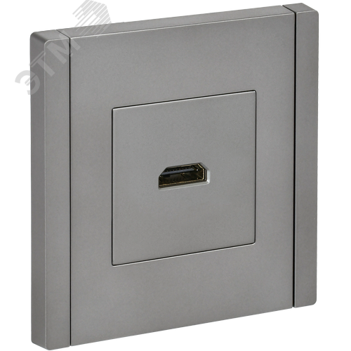 FORTE&PIANO Розетка HDMI FP540 сталь IEK - фото 1