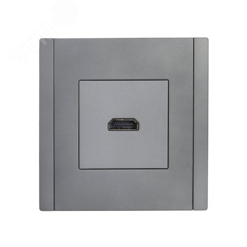 FORTE&PIANO Розетка HDMI FP540 сталь IEK - фото 2