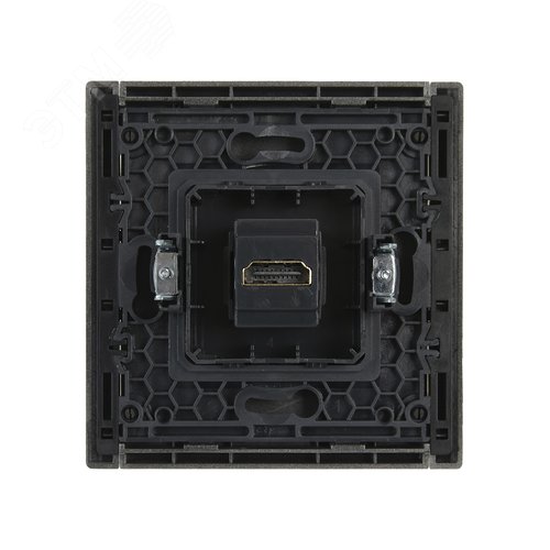 FORTE&PIANO Розетка HDMI FP540 сталь IEK - фото 3