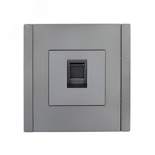 FORTE&PIANO Розетка компьютерная RJ45 кат.6 FP531 сталь IEK - фото 2