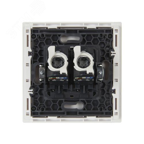 FORTE&PIANO Розетка компьютерная двойная RJ45 кат.5E FP233 белый IEK - фото 3
