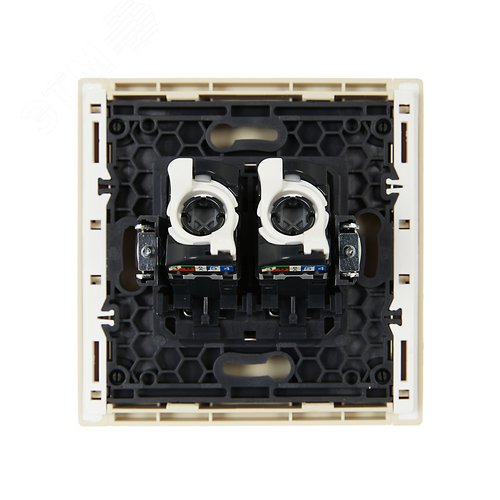 FORTE&PIANO Розетка компьютерная двойная RJ45 кат.5E FP433 ваниль IEK - фото 3