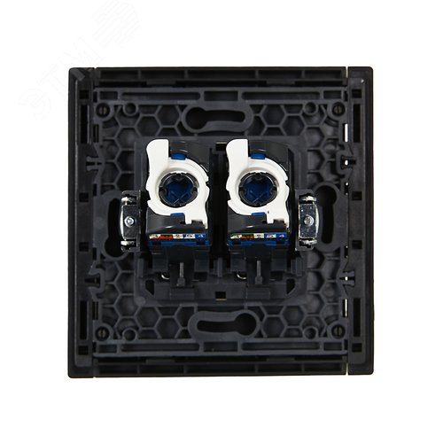FORTE&PIANO Розетка компьютерная двойная RJ45 кат.6 FP134 черный IEK - фото 3