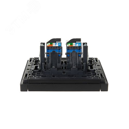 FORTE&PIANO Розетка компьютерная двойная RJ45 кат.6 FP134 черный IEK - фото 5